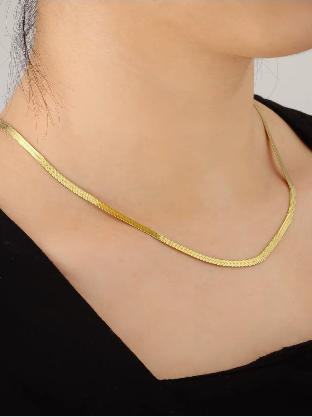 3mm Herringbone Necklace - Women's Jewelry